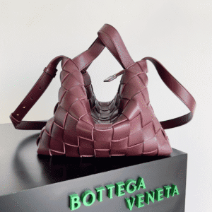 Bottega Veneta Bowling Cassette Bag - Maroon 11933 | Sandra Bags