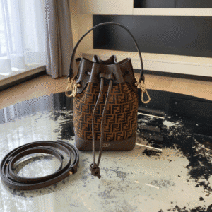 Fendi Suede Small Bucket Handbag 43829 | Sandra Bags