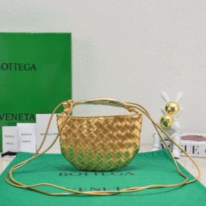 Bottega Veneta Mini Sardine Handbag - Golden 96698 | Sandra Bags