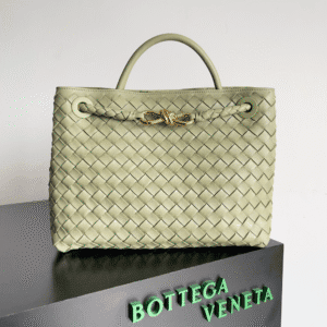 Bottega Veneta Andiamo Woven Handbag - Off White 21929 | Sandra Bags