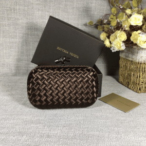 Bottega Veneta Small Classic Dinner Bag - Metallic Brown 53062 | Sandra Bags