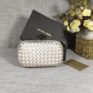 Bottega Veneta Small Classic Dinner Bag - Silver 82494 | Sandra Bags
