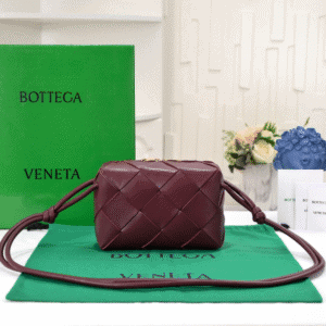 Bottega Veneta Cassette Camera Bag - Maroon 44858 | Sandra Bags