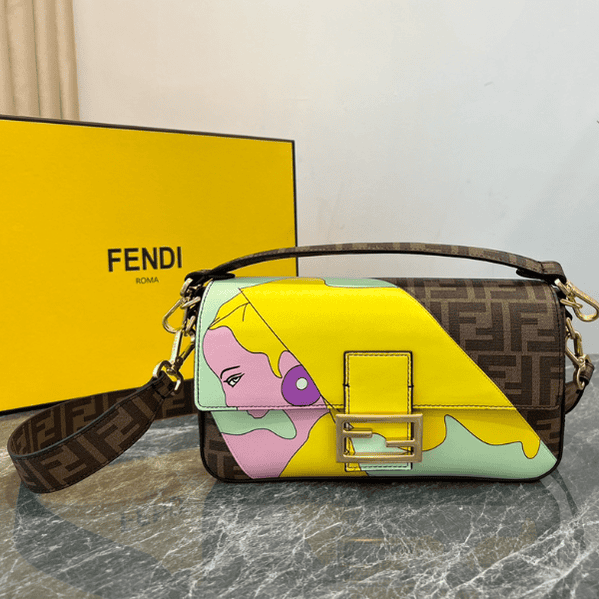 Fendi Baguette Medium Bag - Yellow 60007 | Sandra Bags