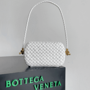 Bottega Veneta Knot Clutch Bag - White 99311 | Sandra Bags