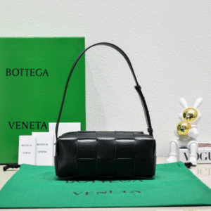 Bottega Veneta New Brick Cassette Handbag - Black 88787 | Sandra Bags