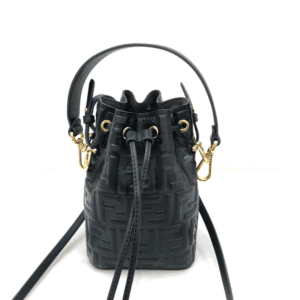 Fendi Mini Bucket Handbag - Black 83992 | Sandra Bags