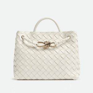 Bottega Veneta Andiamo Small Handbag - White 12401 | Sandra Bags