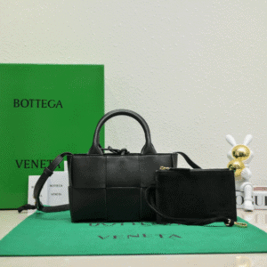 Bottega Veneta Candy Arco Super Mini Tote Bag - Black 29716 | Sandra Bags