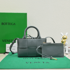 Bottega Veneta Candy Arco Super Mini Tote Bag - Gray 38005 | Sandra Bags
