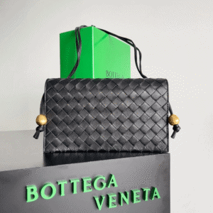 Bottega Veneta Trio Rope Bag Accordion Bag - Black 94653 | Sandra Bags