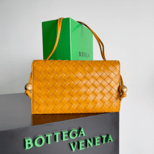 Bottega Veneta Trio Rope Bag Accordion Bag - Orange 44064 | Sandra Bags