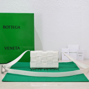 Bottega Veneta Cassette Small Pillow Bag - White 89038 | Sandra Bags