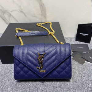 YSL Small Envelope Bag - Blue 31511 | Sandra Bags
