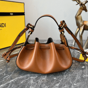 Fendi Pomodorino Mini Handbag - Brown 98111 | Sandra Bags
