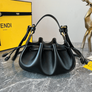 Fendi Pomodorino Mini Handbag - Black 50195 | Sandra Bags