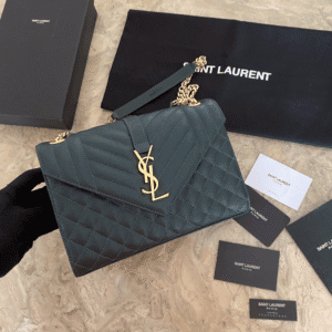 YSL Classic Rhombus Messenger Bag - Black 45234 | Sandra Bags