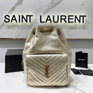 YSL Lambskin Backpack - Off White 52183 | Sandra Bags