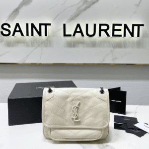 YSL Saint Laurent's Niki's Small Handbag - Milky White 51304 | Sandra Bags