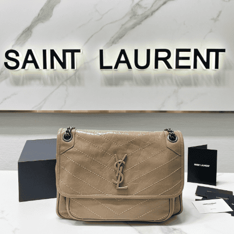YSL Saint Laurent's Niki's Medium Handbag - Apricot 31090 | Sandra Bags