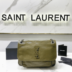 YSL Saint Laurent's Niki's Medium Handbag - Olive Green 32078 | Sandra Bags