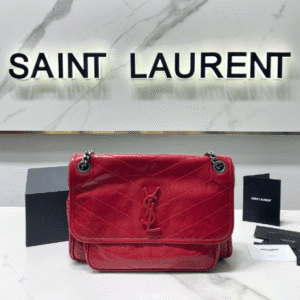 YSL Saint Laurent's Niki's Medium Handbag - Red 39367 | Sandra Bags