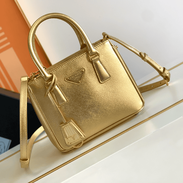Prada Galleria Handbag - Gold 76919 | Sandra Bags