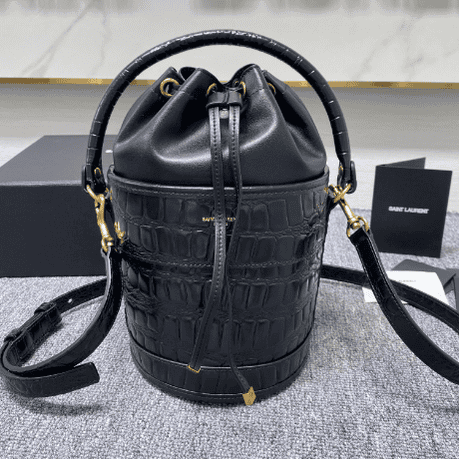 YSL Retro Bucket Bag - Black 98680 | Sandra Bags