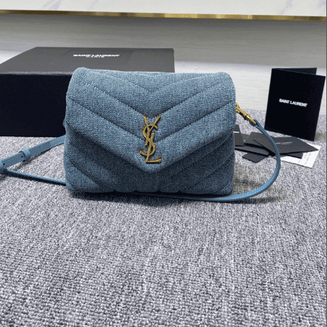 YSL Mini Long Denim Series Envelope Shoulder Bag 79125 | Sandra Bags