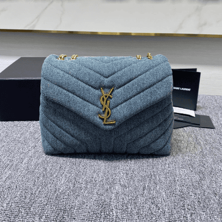 YSL Small Long Denim Series Envelope Shoulder Bag 29252 | Sandra Bags