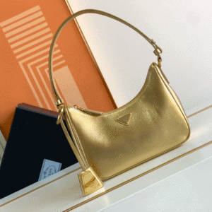 Prada Hobo Crossbody Handbag - Gold 67993 | Sandra Bags