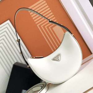 Prada Simple Moon Handbag - White 22686 | Sandra Bags