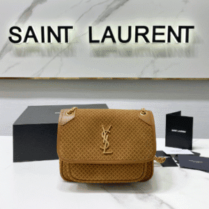 YSL Nikin Suede Small Handbag 50532 | Sandra Bags