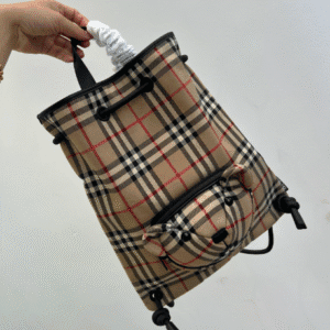 Burberry Plaid Cotton Teddy Bear Backpack 45200 | Sandra Bags