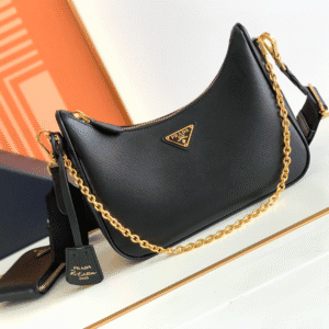 Prada Baokuanqnylon Hobo Large Handbag - Black 50525 | Sandra Bags