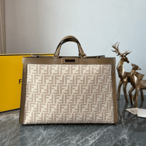 Fendi Double FF Flannel Peekaboo X-tote Bag 50951 | Sandra Bags