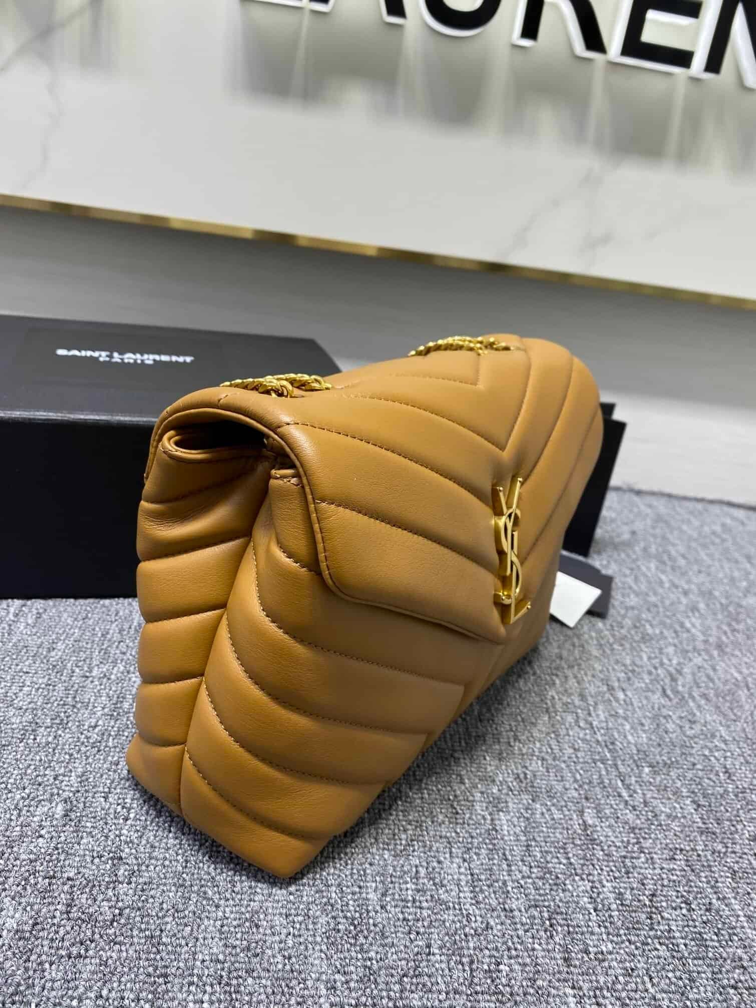 YSL LouLou Y-Shaped Satchel Medium Handbag - Orange 13906 | Sandra Bags - Image 5