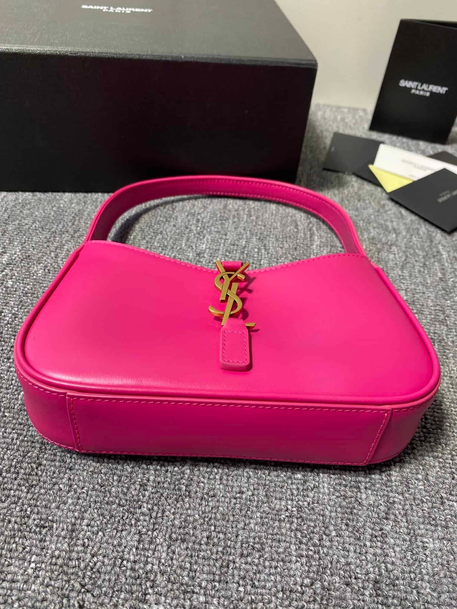 YSL’s New Spring and Summer Show Armpit Bag - Pink (Golden) 18234 | Sandra Bags - Image 4