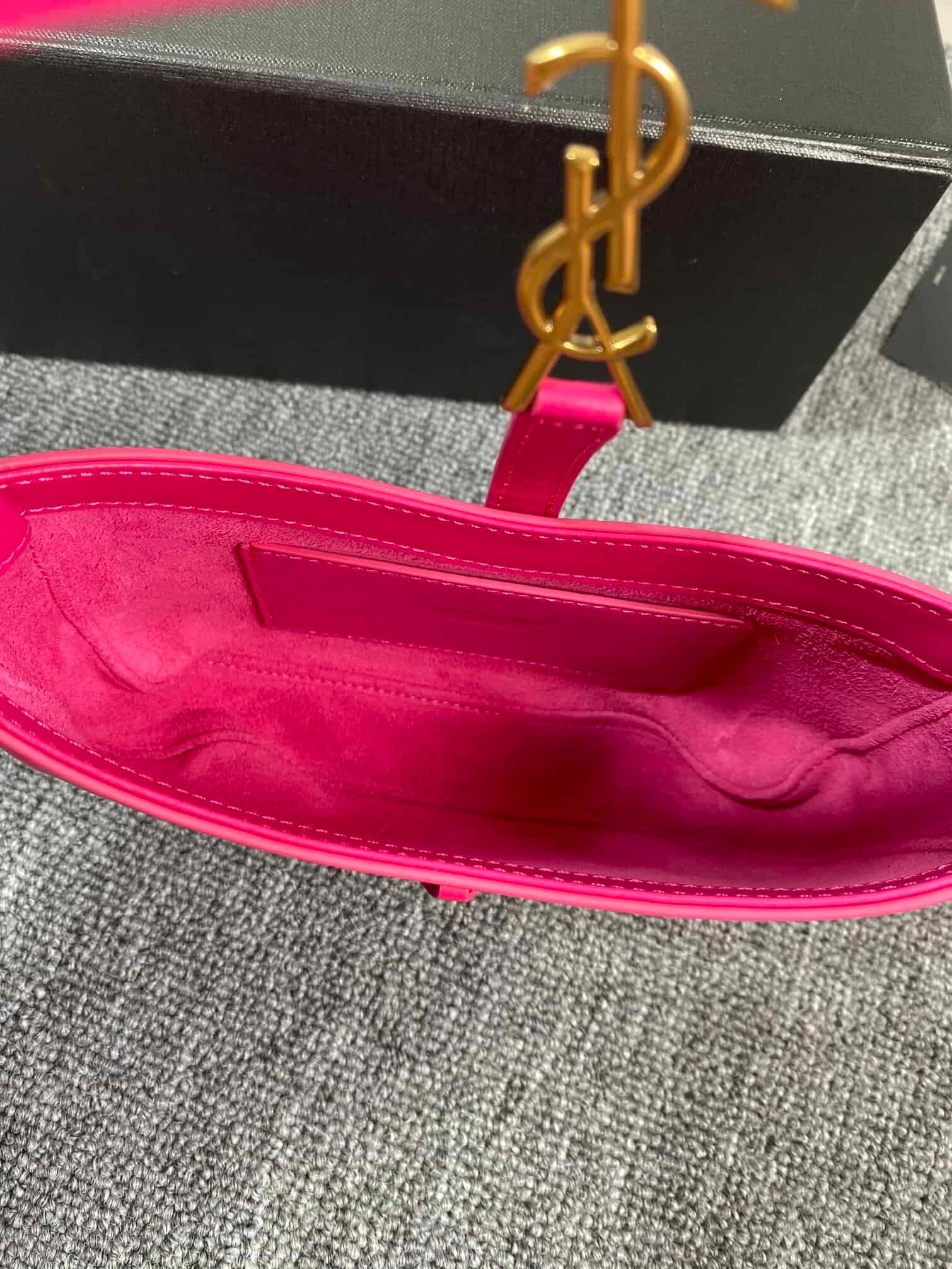 YSL’s New Spring and Summer Show Armpit Bag - Pink (Golden) 18234 | Sandra Bags - Image 2