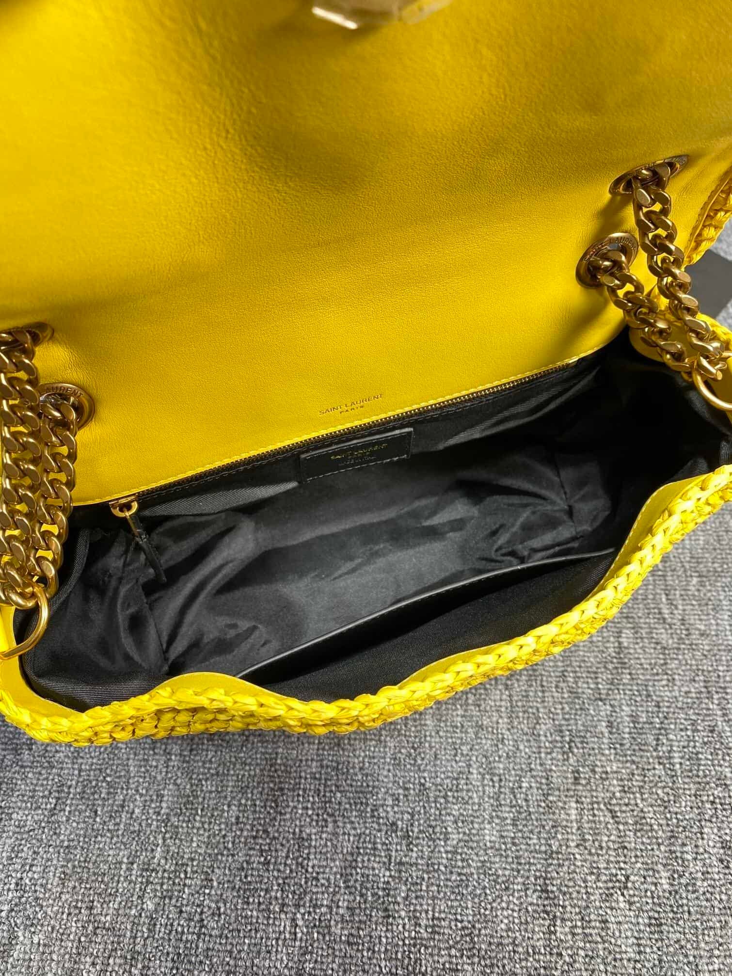 YSL NIKI Woven Bag - Yellow 94179 | Sandra Bags - Image 2