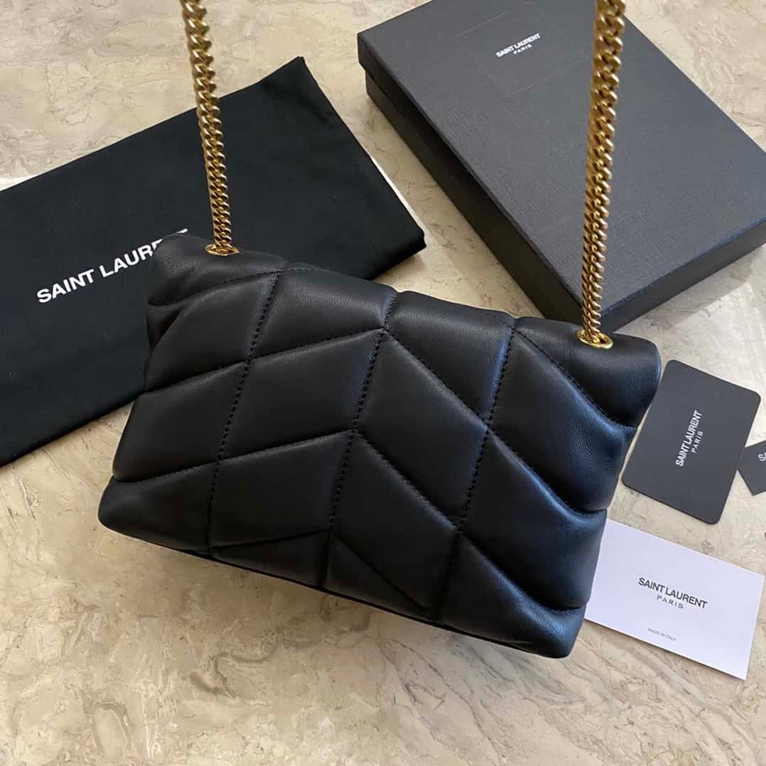 YSL Loulou Puffer Mini Bag – Black (Golden) 36057 | Sandra Bags - Image 5