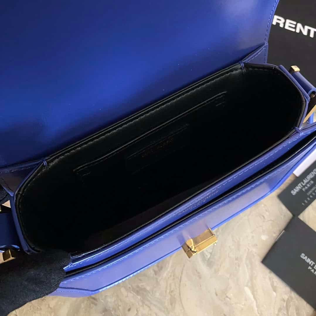 YSL Monogram Cross-body Shoulder Small Handbag - Dark Blue 61880 | Sandra Bags - Image 2