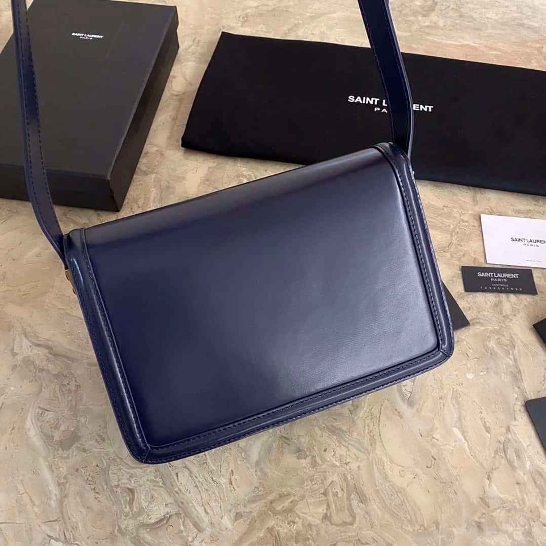 YSL Monogram Cross-body Shoulder Large Handbag - Dark Blue 10503 | Sandra Bags - Image 3