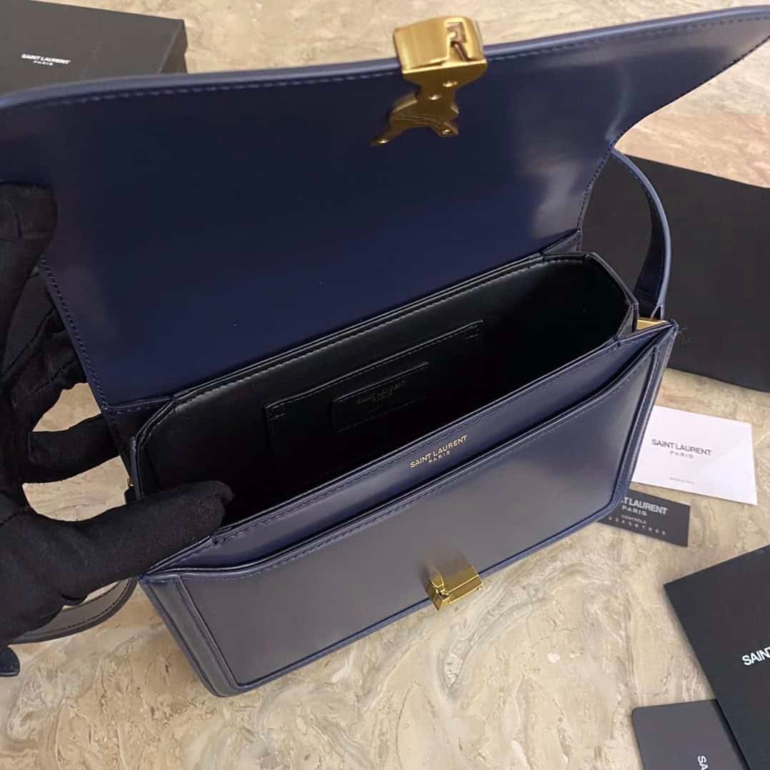 YSL Monogram Cross-body Shoulder Large Handbag - Dark Blue 10503 | Sandra Bags - Image 2