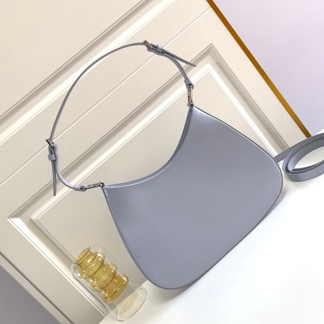 Prada Large Medieval Armpit Bag - Blue 72744 | Sandra Bags - Image 4