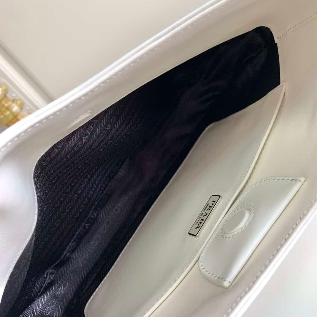 Prada Large Medieval Armpit Bag - White 73693 | Sandra Bags - Image 2