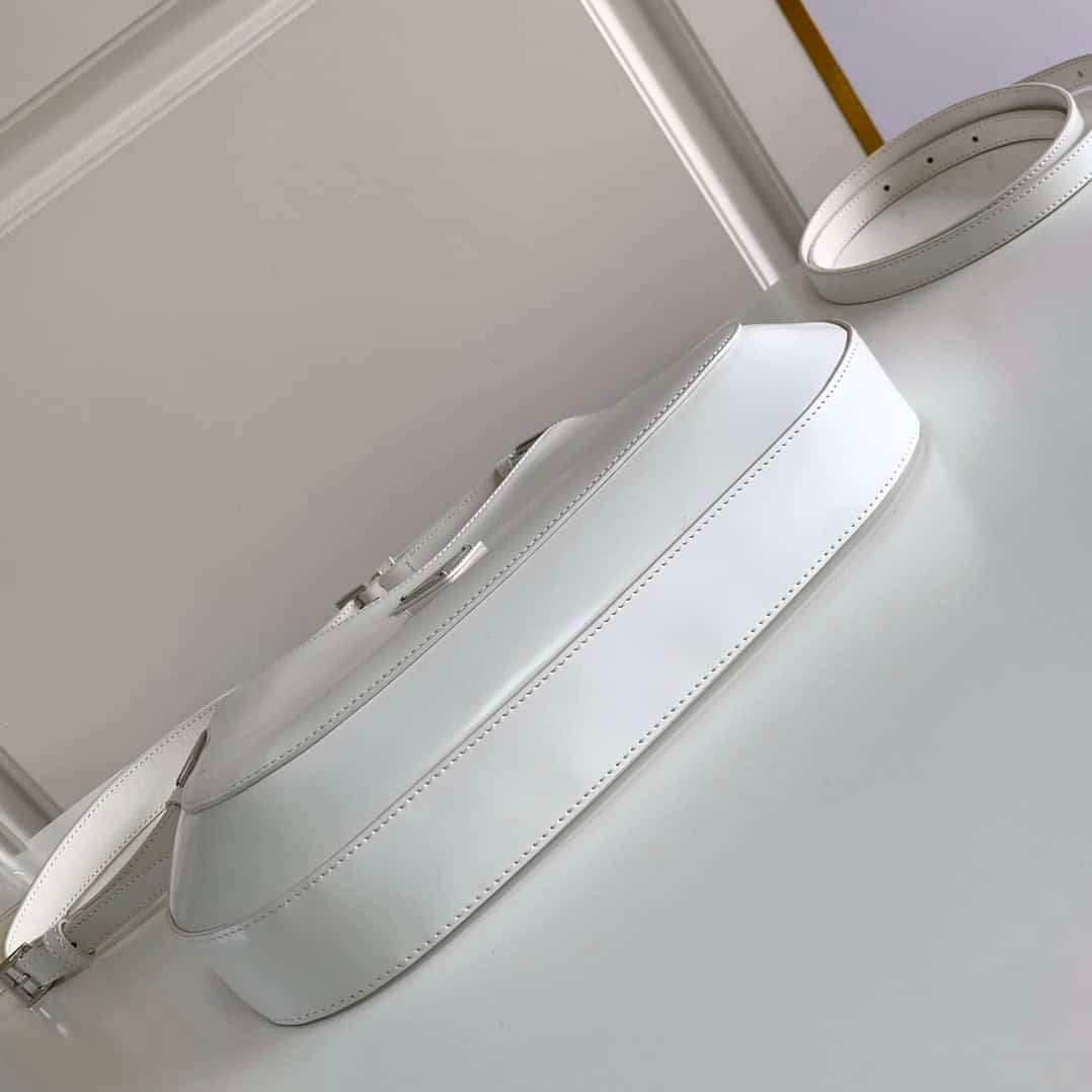 Prada Large Medieval Armpit Bag - White 73693 | Sandra Bags - Image 3