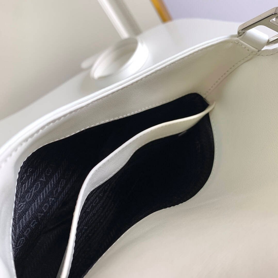 Prada Large Flap Armpit Bag - White 49870 | Sandra Bags - Image 2