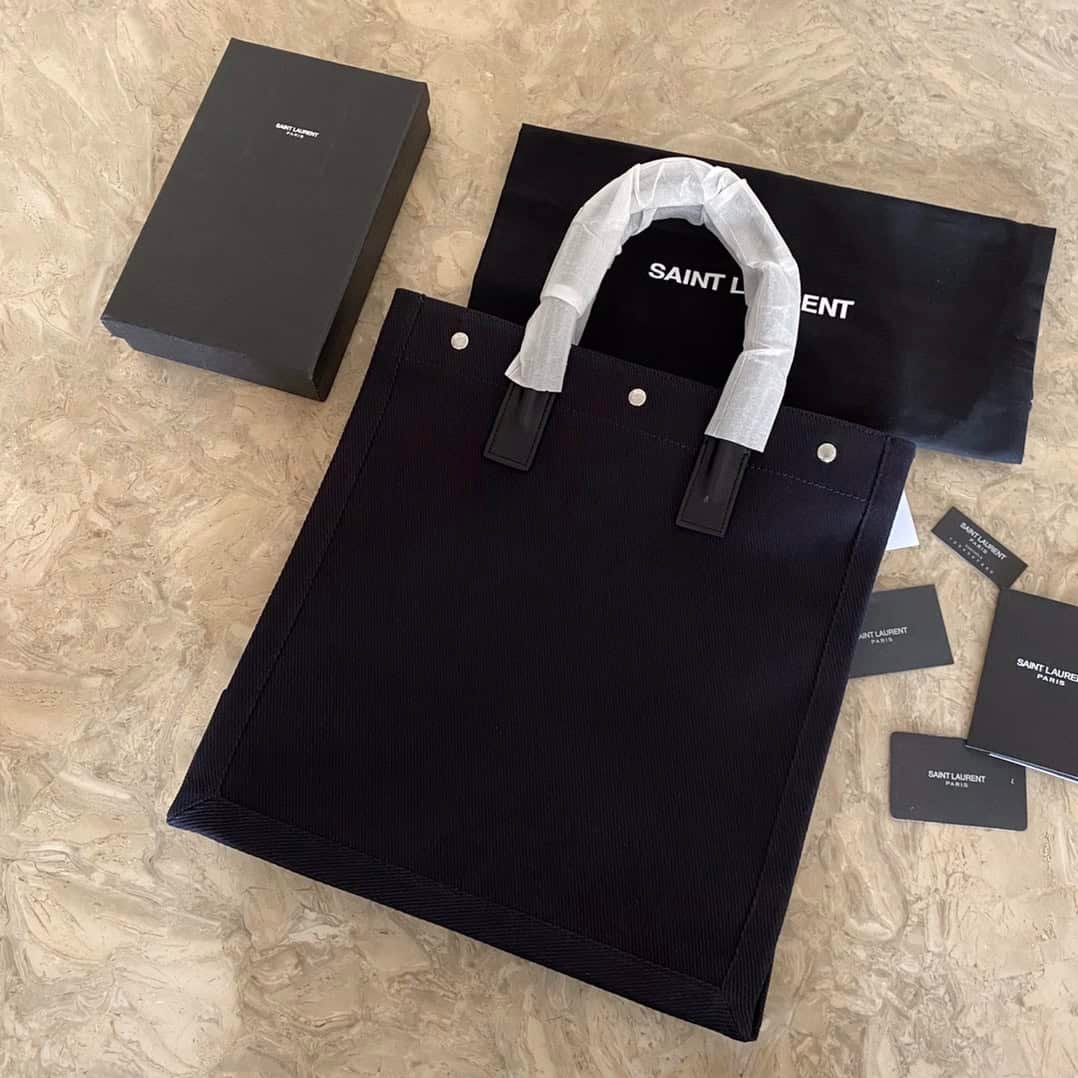 YSL Rive Gauche Beach Bag - Black 39255 | Sandra Bags - Image 5