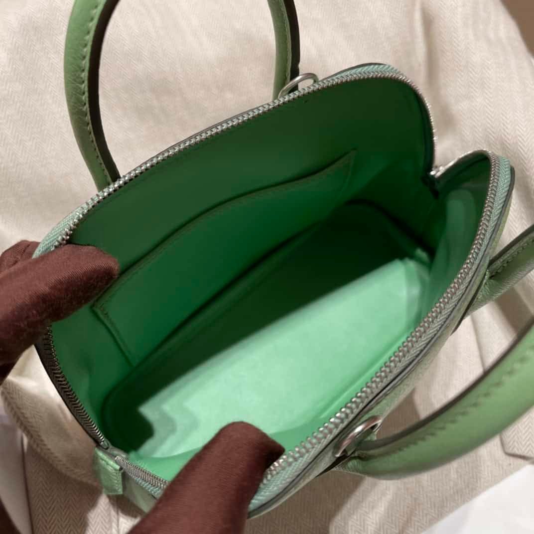 Hermes Mini Bolide Cute Little Shell Bag - Avocado Green 19844 | Sandra Bags - Image 2
